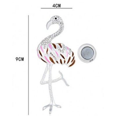 Flamingo magneet broche multi color Flamingo magneet broche multi color
